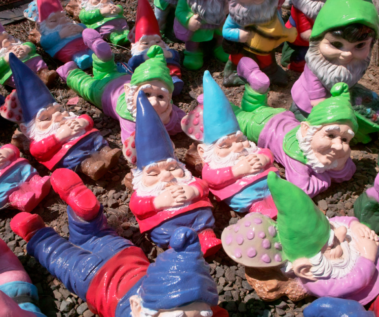garden whimsy means adding fun art to your garden