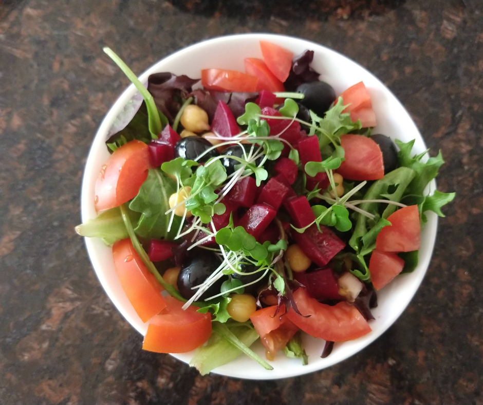 Microgreens can add a fresh snap to any salad.