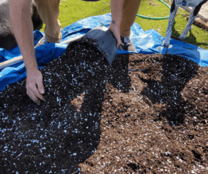 Learning how to make good potting soil at home make potting up large containers a breeze.