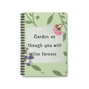 Floral Garden-Themed Inspiration Spiral Notebook - Get Creative & Plan! | Calendula's Garden