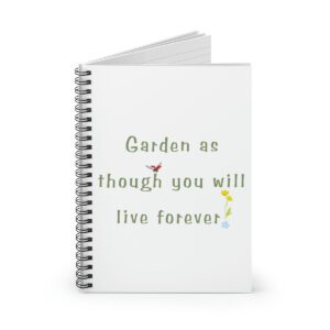 Garden Inspiration | Garden Themed Spiral Notebook | Calendula's Garden