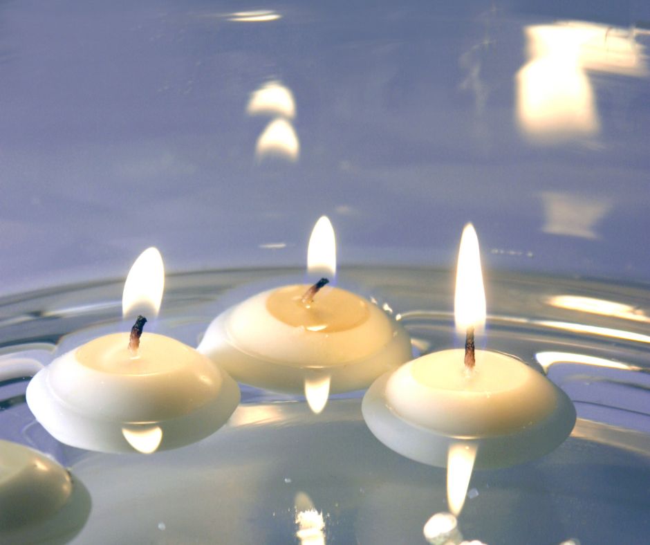 soy wax floating candles