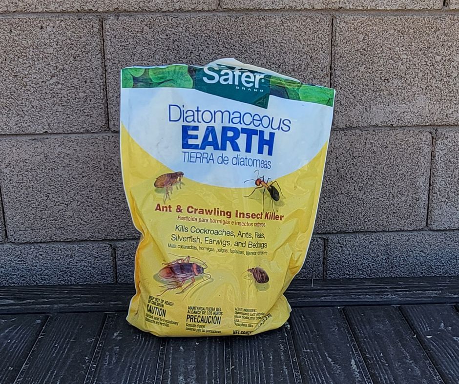 A bag of Diatomaceous Earth for getting rid of ants.