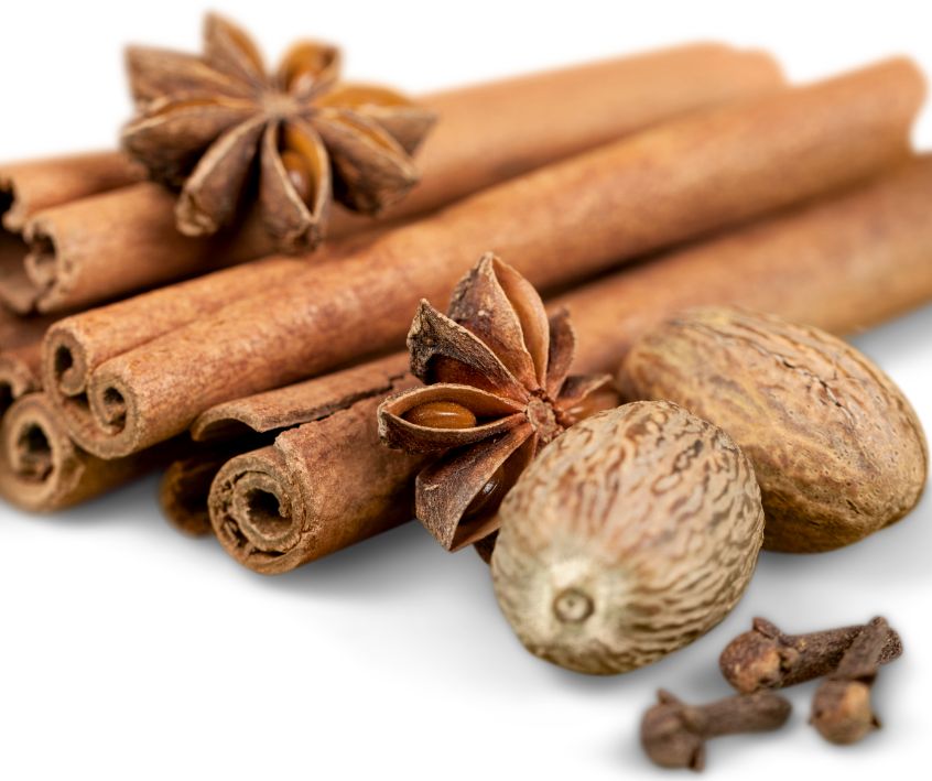 Whole Spices for the Holidays_ Star Anise, Cinnamon, Sticks Nutmeg, and Cloves
