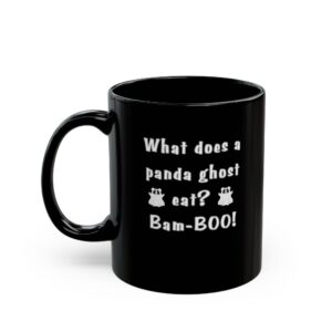Bam-BOO! Fall & Halloween Black Ceramic Mug