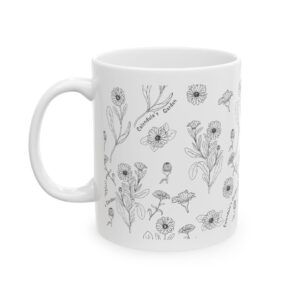 Calendula's Garden Botanical Mug - Fun & Practical Coffee or Tea Companion!